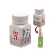 Cy-relief 2 Kutu Amerikan Kızılcığı Ebegümeci Adaçayı C Vitamini Erkeğe Özel Destek + Çörek Otu Yağı