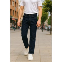 Cedy Denim Regular Fit Jean Martin Yüksek Bel Standart Kesim Esnek Kot Pantolon C336 Mavi