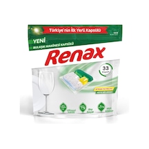 Renax Bulaşık Makinesi Kapsülü Hepsi Bir Arada 33'lü 346 G - 5 Adet Tarı