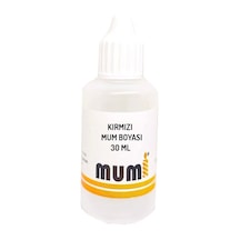 Sıvı Mum Boyası Kırmızı 30 Ml