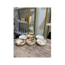 Doğal Oniks Kase El Yapımı Çerezlik, Sosluk Ve Meze Sunum Kasesi Bej - 906021648 Bej - 906021648