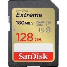 SanDisk Extreme SDSDXVA-128G-GNCIN 128 GB SD UHS-I 4K UHD Hafıza Kartı
