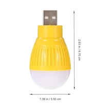 Pm-34389 Usb Beyaz Gece Lambası Mini Ampul Aydınlatma Beyaz - Çok Renkli