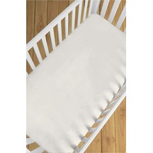 Premium Natürel Cotton 100x150 CM Lastiksiz Krem Çarşaf Bed Sheet For Baby