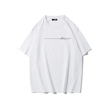 Brz Collectıon Brz Collection Unisex Oversize Stand Out T-shirt Beyaz