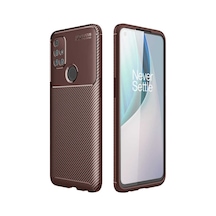 One Plus Nord N10 5G Kılıf Zore Negro Karbon Tasarım Silikon