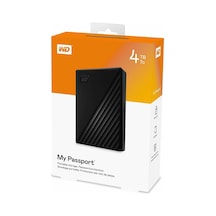 Wd Wdbpkj0040bbk-wesn, Mypassport 4tb 2,5&quot Usb3.2, Taşınabilir, Harici Hdd, Siyah, Türkiye Distribütörü Garantili