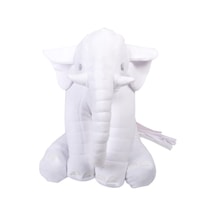Büyük Uyku Arkadaşım Peluş Yumuşak Fil Beyaz - 60 Cm
