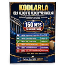 Kodlarla İcra Müdür Ve Müdür Yardımcılığı 150 Ders Tamamı Renkli Sınava Hazırlık Seti