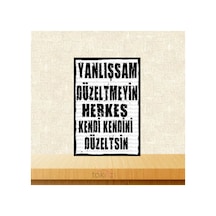 Genelde Gülüp Geçerim Ama Sövüp Geçtiğimde Var 20x30 Cm Retro Ahşap Poster Çok Renkli - 743298182 Çok Renkli