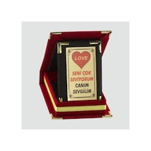 Canım - 375 - Sevgilim - Myceshop - Plaketi Kırmızı