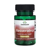 Takviye Swanson Resveratrol, 5 Mg, 60 Kapsül Usa Menşei