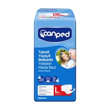 Canped Tekstil Yüzeyli Belbantlı Hasta Bezi Büyük Boy L 7'Li