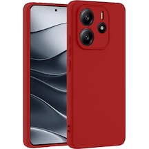 Xiaomi Redmi Note 14 4g Uyumlu Kılıf First Silikon - Kırmızı
