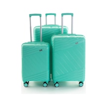 Honeysuitcase Unisex Turkuaz 3'lü Set Valiz Turkuaz