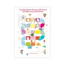 Eğlenceli Ve Eğitici Tuvalet Eğitimi Sticker Panosu 29x42cm Pcv K
