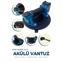 Profesyonel 260 Kg Kapasiteli Dijital Ekranlı Çift Bataryalı Seramik Ahşap Cam Taşıma Vantuz Vakum Çift Akülü
