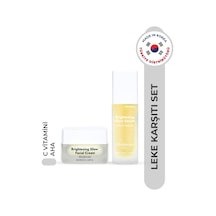 Cilt Tonu Dengeleyici Ve Leke Karşıtı Bakım Seti - Aha Ve C Vitamini Içerikli Krem & Serum