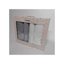 Elissa Best Set Hamam Takımı Gri - Krem