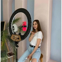 Lamia Ringlight Led Işıkhalkası 14 Inç Profesyonel Influencer Işığı 210 Cm Monopod Laxersunset X-14