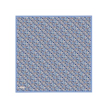 Cacharel Açık Mavi Çiçek Desenli İpek Twill Eşarp Açık Mavi Çiçek Desenli Açık Mavi Çiçek Desenli