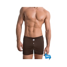 The Don Koyu Kahverengi Jersey Penye/Örme Erkek Boxer