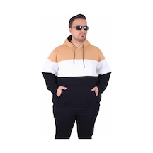 Moc Grande Mocgrande Büyük Beden Kapüşonlu 3ip Sweat Mg 25725 Taba Taba