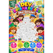 Okul Gereçleri Boyama Rulosu 5 Metre Çocuklar İçin Dev Boyama Kağıdı 45 5 Metre Okula Dönüş - 808528384