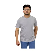 Raymons Erkek Sıfıryaka Düz Merserize Tişört T6034 Bgl-st04527 gri Gri
