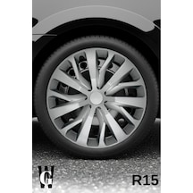 Volkswagen Polo 15 İnç Jant Kapağı 4 Adet Gri G115