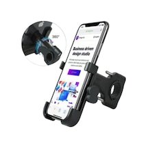 Gear5 Pf4 Alüminyum Telefon Tutucu Gidon Bağlantılı Siyah