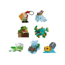 Mini Figürler Çoklu Paket, Minecraft Temalı Eğlenceli Set Açık Mavi