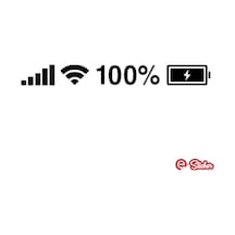 Batarya Pil Wifi Icon Oto Sticker Araba Cam Sticker (521428394)