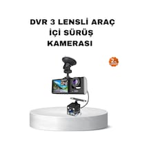 Üç Kameralı Araç İçi Kayıt Sistemi Full Hd Gece Görüşlü Ve G-sensör Destekli