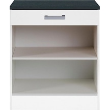 Tdesigno Baran Mutfak Çekmeceli Alt Modül 60 Cm Beyaz Dolap-tezgah Dahi̇l