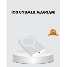 Magsafe Uyumlu Kablosuz Batarya 27w Hızlı Şarj Destekli Kompakt Güç Bankası Çok Renkli 10312511
