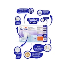Lorina Bel Bantlı Xl Hasta Bezi 30 Lu XL