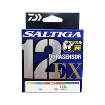 Daiwa Saltiga Durasensor 12ex 300m Multicolor Örgü - İp Misina 0.18mm - 2pe - 16kg 1 Paket
