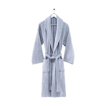 Menderes Home Cotton Collection Bukle Medium Bornoz Düz Gri