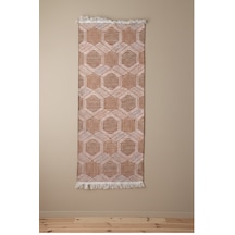 Kiremit Modern Desenli Kilim - Makinede Yıkanabilir Renkli