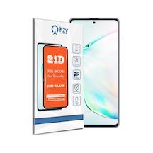 Samsung Galaxy A81 ile Uyumlu Tam Kaplayan Temperli 21D Cam Ekran Koruyucu