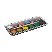 Adel Suluboya, 12 Renk, 24 Mm Tablet, Canlı Ve Parlak Renkler, Fırça İçerir 0