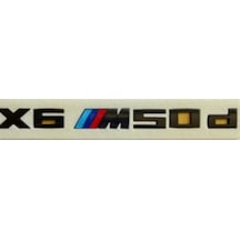 Bmw Uyumlu X6 M 50d Siyah Yazı
