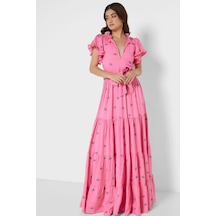 N22yn2064 Nocturne Elbise Pembe