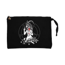 Baphomet Blood Siyah Clutch Astarlı Cüzdan / El Çantası Siyah