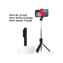 P50 Bluetooth Tripod Selfie Çubuğu-beyaz