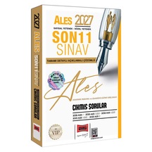 Yargı 2027 Ales Sayısal Sözel Yetenek Son 11 Sınav Tamamı Çözümlü Çıkmış Sorular