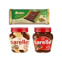 Dubai Çikolatası 93 Gr Sarelle Duo Fındık Kreması 350 Gr Ve Sarelle Fındık Ezmesi 350 Gr