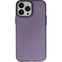 Newface Apple Uyumlu İphone 14 Pro Max Kılıf Modos Metal Kapak - Mor