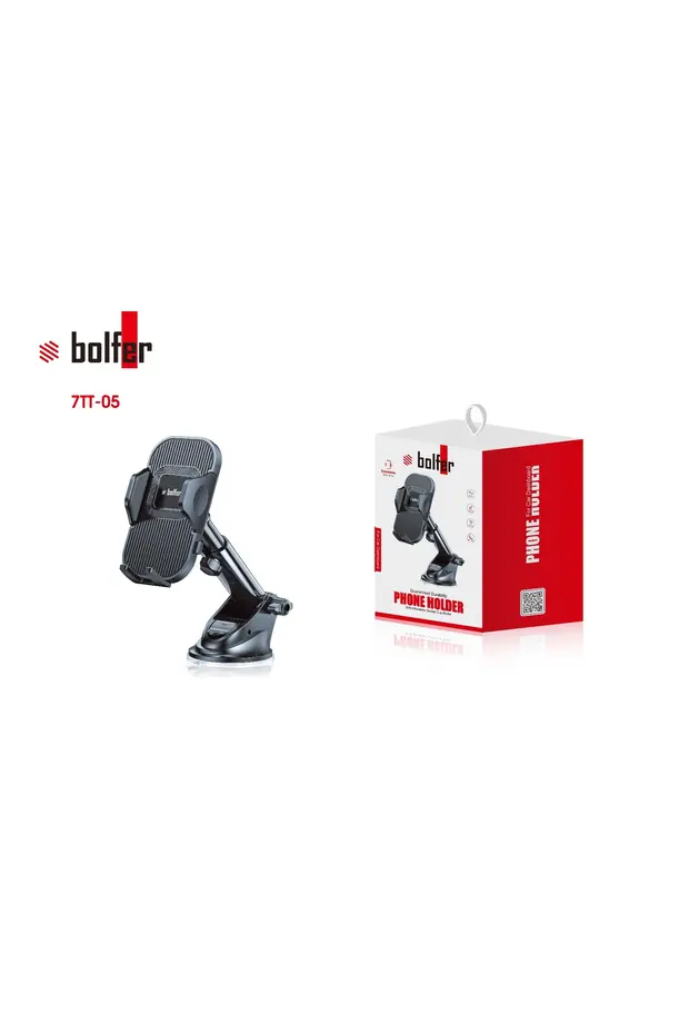 Otomatik Klipsli Araba Telefon Tutucu Ayarlanabilir Cam Ve Torpido Için Yüksek Kalite Tutucu Siyah
